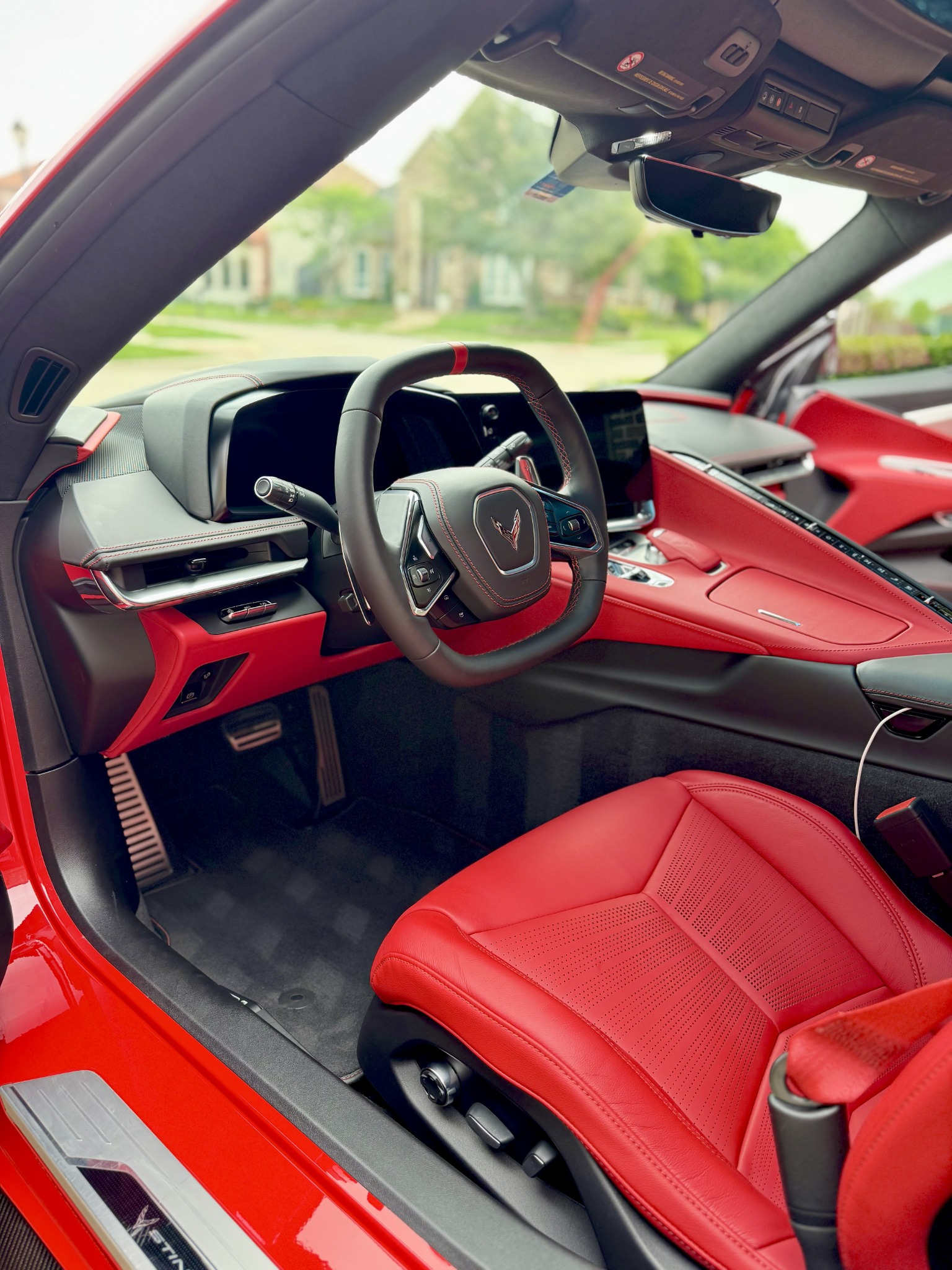 Detailing in action — glossy exterior finish